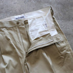 DOUBLE PLEATED CHINO TROUSERS #BEIGE [24FW-WMP-PT02]