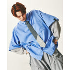 「GNV-Z」 SOFTBOX Zip-Split Wide Shirt #BLUE [GOOPI-25SS-JUN-02]