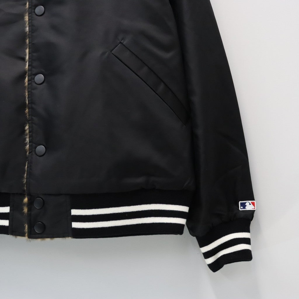 MLB | NY | REVERSIBLE VARSITY JACKET ( TYPE-1 ) #BLACK-BEIGE [MLB-WM-BL01]
