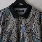 PYTHON KNIT POLO SHIRT #BEIGE [24FW-WMK-KN14]