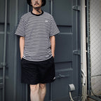 S/S MULTI BORDER TEE #KW [NT32455]