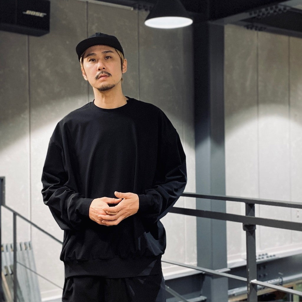 TECH FLEX JERSEY CREW #BLACK [BE-60025] – cocorozashi