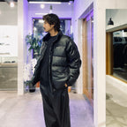 TECH 2WAY SYNTHETIC SKIN DOWN JACKET #BLACK [BW-41025W]