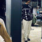 KNIT CORD BALLOON PANTS #WHITE [FW23-B08]