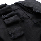 Heavy Cargo Short With Damaged(AGED CANVAS) #BLACK [M-P3-PT10]