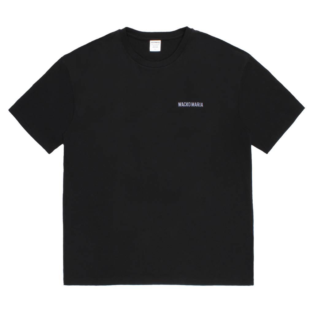 WASHED HEAVY WEIGHT CREW NECK T-SHIRT ( TYPE-4 ) #BLACK/PURPLE [26FWE-WMT-WT04]