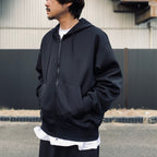 TECH SCUBA KNIT FULLZIP PARKA #BLACK [BE-41026]