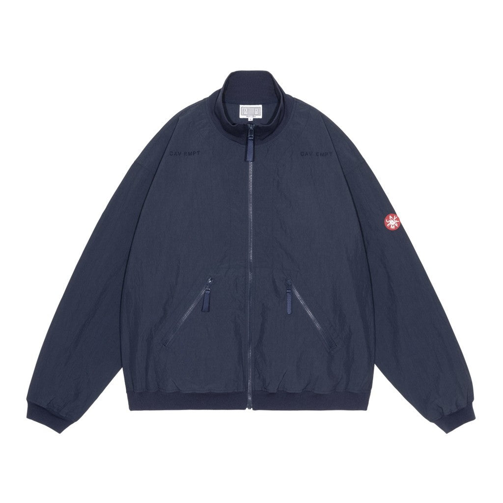 RIB COLLAR NYLON ZIP UP #NAVY [CES30JK14]