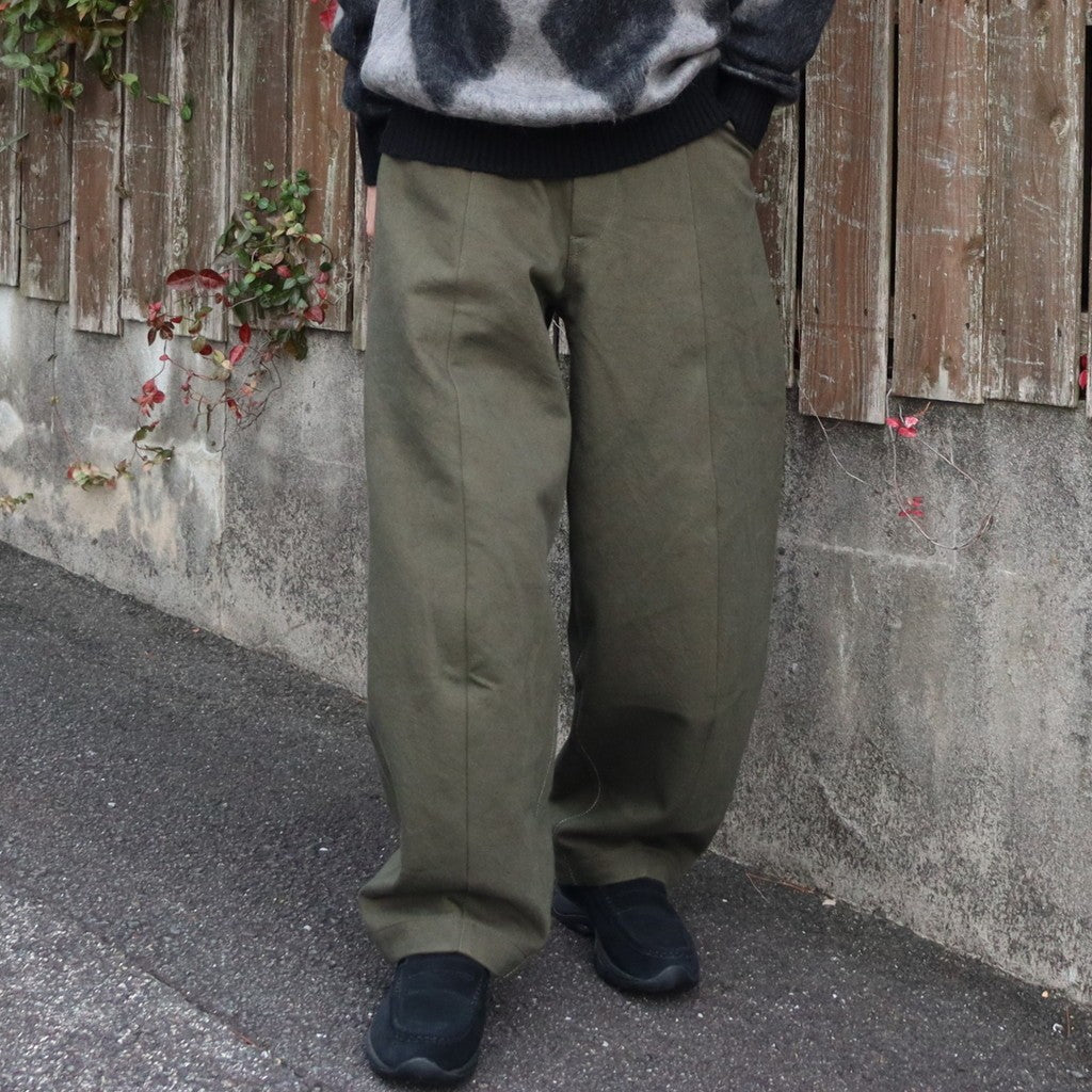 OVERDYE CURVE PANTS #D-GREEN [AY-1019]