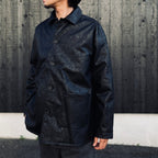 PLEATHER COAT #BLACK [LC8119]
