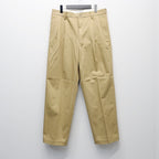DOUBLE PLEATED CHINO TROUSERS ( TYPE-1 ) #BEIGE [25FW-WMP-PT01]