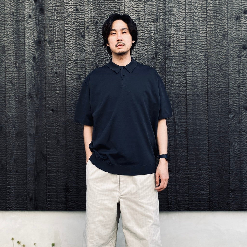 TECH KNIT POLO S/S #INK BLACK [BE-43026] - cocorozashi 三重県