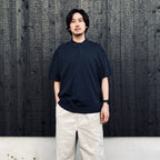 TECH KNIT POLO S/S #INK BLACK [BE-43026]