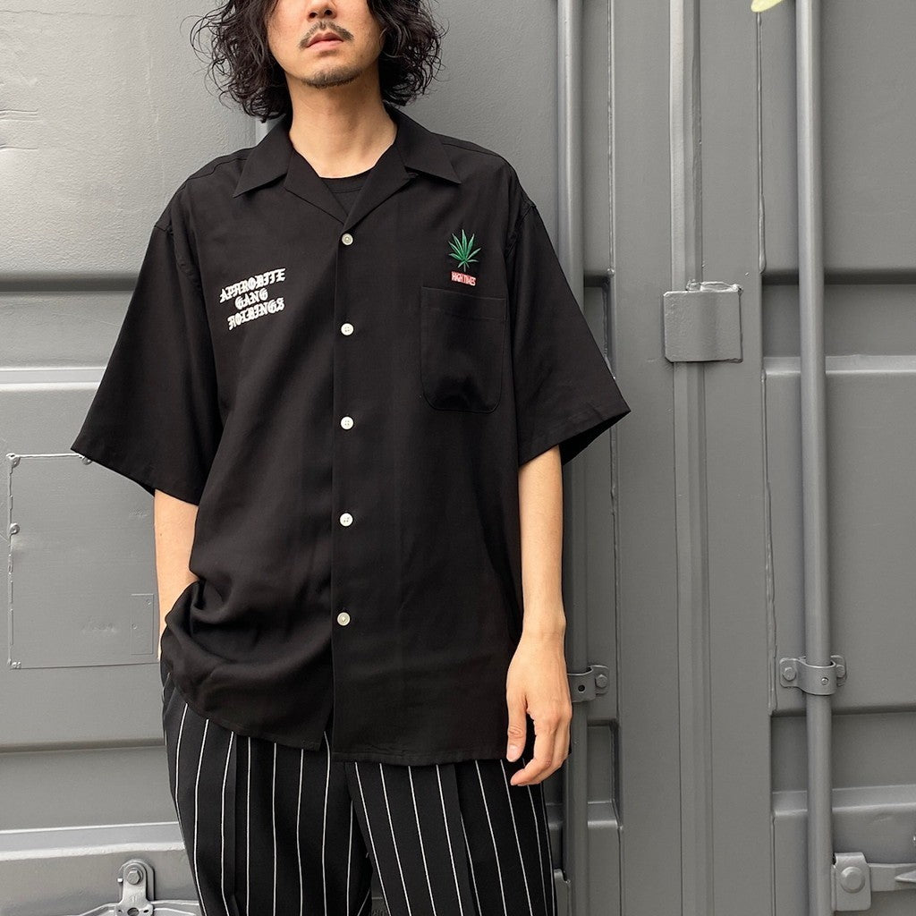 舐達麻 | HIGHTIMES | 50'S SHIRT S/S #BLACK [NMD-HIGHTIMES-WM-OC01]