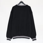 MIDDLE WEIGHT CREW NECK SWEAT SHIRT ( TYPE-3 ) #BLACK [25SS-WMC-SS27]