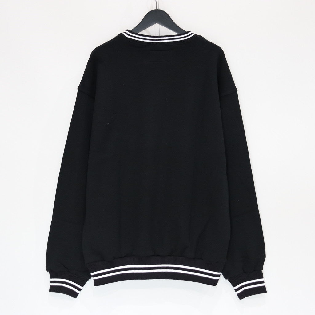 MIDDLE WEIGHT CREW NECK SWEAT SHIRT ( TYPE-3 ) #BLACK [25SS-WMC-SS27]