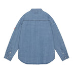 BLEACHED DENIM BIG SHIRT #INDIGO [CES26SH02]