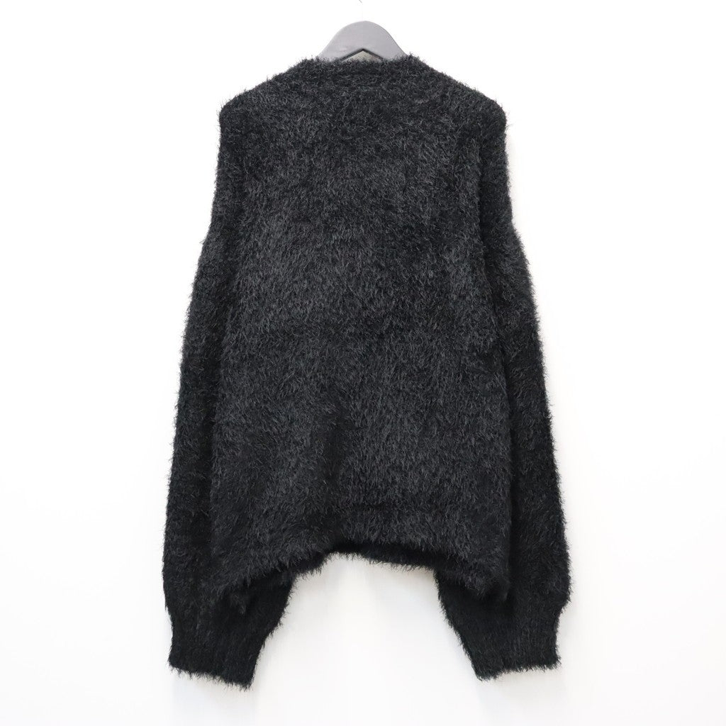 Classic Shaggy Knit Jumper (FUR KNIT) #BLACK [M-P4-KW3]