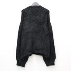 Classic Shaggy Knit Jumper (FUR KNIT) #BLACK [M-P4-KW3]