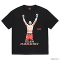 UFC | WASHED HEAVY WEIGHT CREW NECK T-SHIRT ( TYPE-1 ) #BLACK [UFC-WM-WT01]