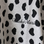 LEOPARD KNIT POLO SHIRT #GRAY [24SS-WMK-KN10]