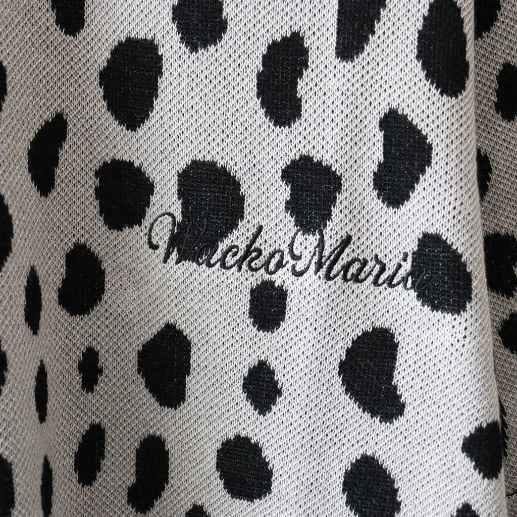 LEOPARD KNIT POLO SHIRT #GRAY [24SS-WMK-KN10]