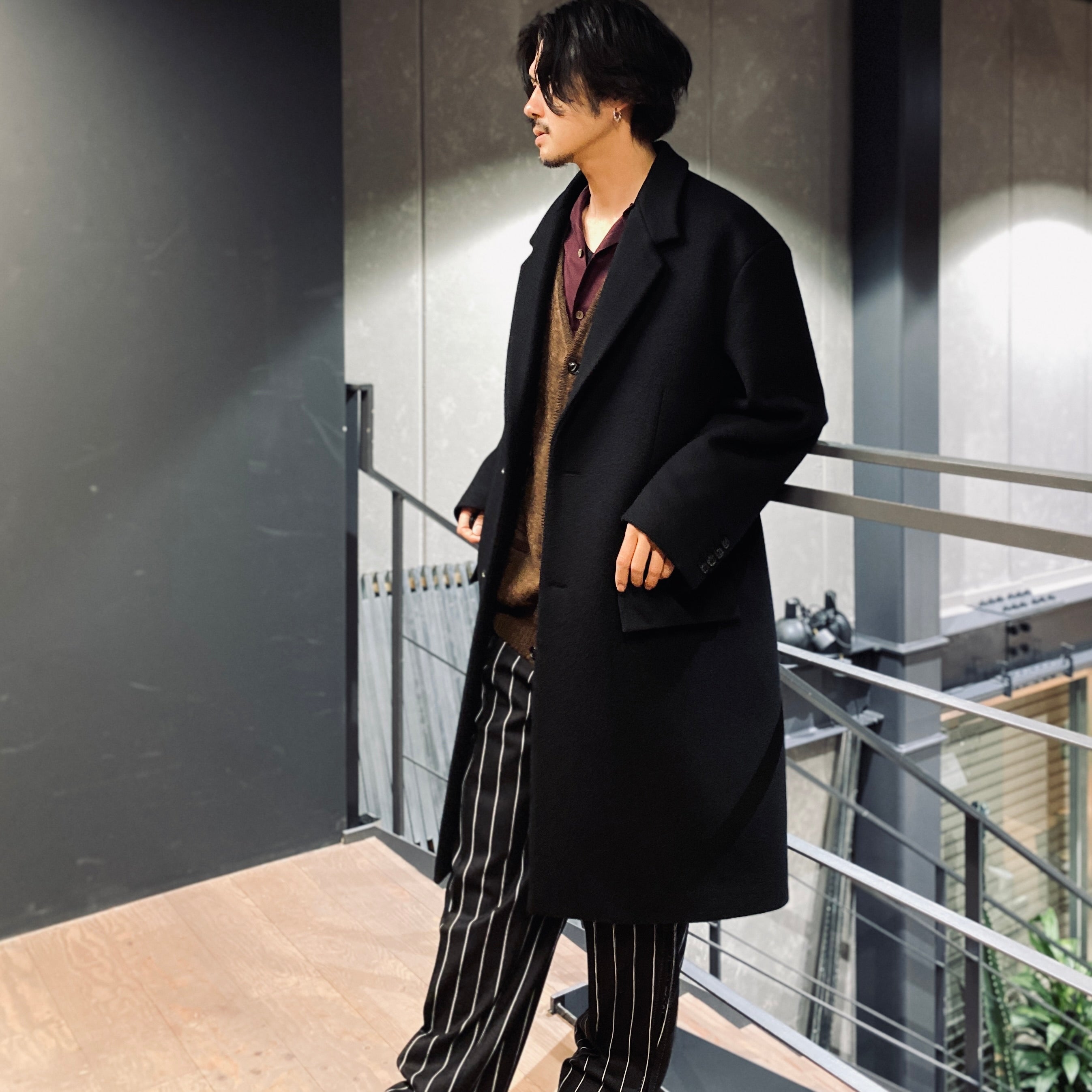 CHESTERFIELD COAT -A- -TYPE 2- #BLACK [23FW-WMO-CO04]