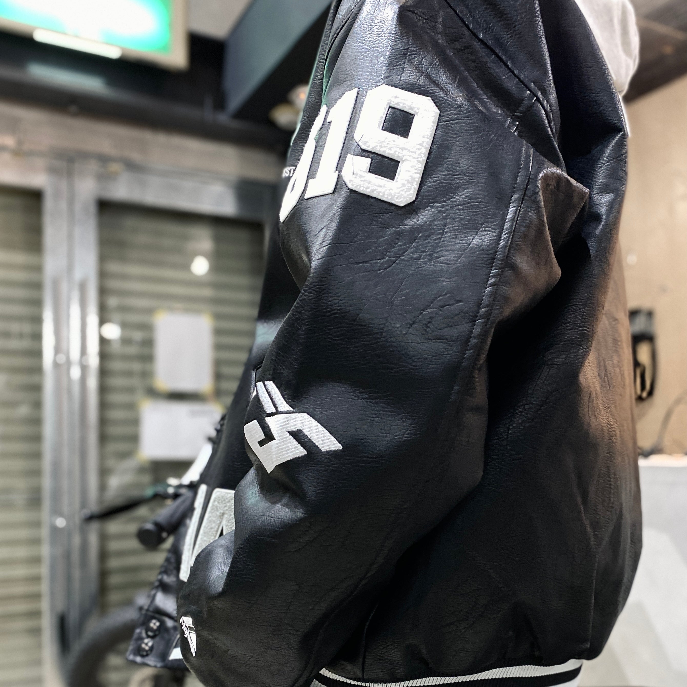 MAJESTIC | VARSITY JACKET #BLACK [23AW-FS-02/FS1281]