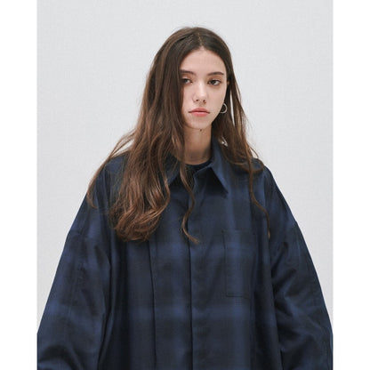 「GSR-01」 2-Layer Oversized Shirt (Light) #BATHYAL [GOOPI-24AW-SEP-01]