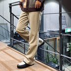 4 針寬休閒褲#米色 [SC2310-PN06]