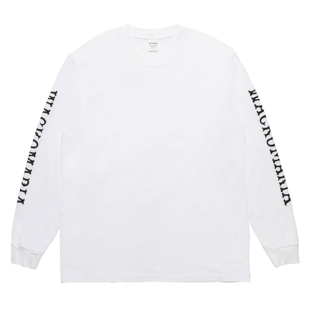 WASHED HEAVY WEIGHT CREW NECK LONG SLEEVE T-SHIRT ( TYPE-2 ) #WHITE [25FW-WMT-LT04]