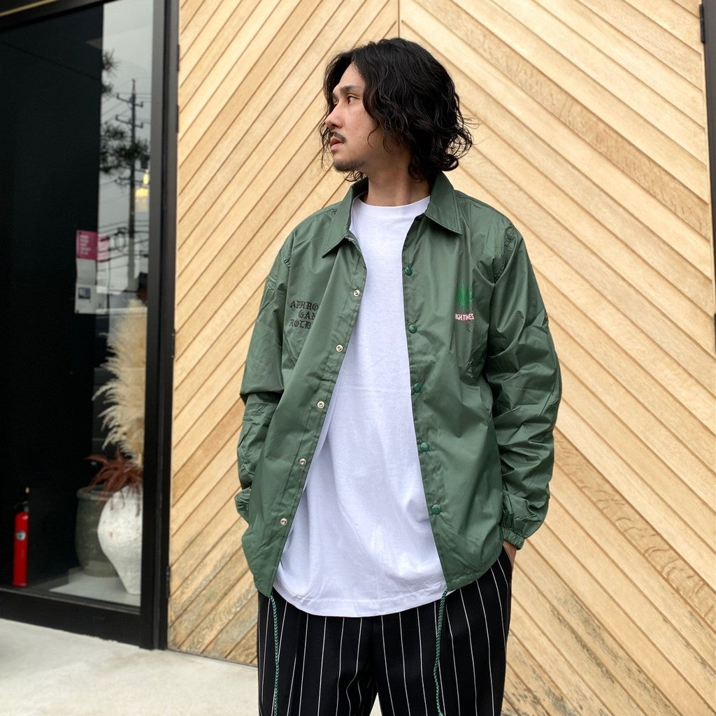 舐達麻 | HIGHTIMES | COACH JACKET #GREEN [NMD-HIGHTIMES-WM-BL01]