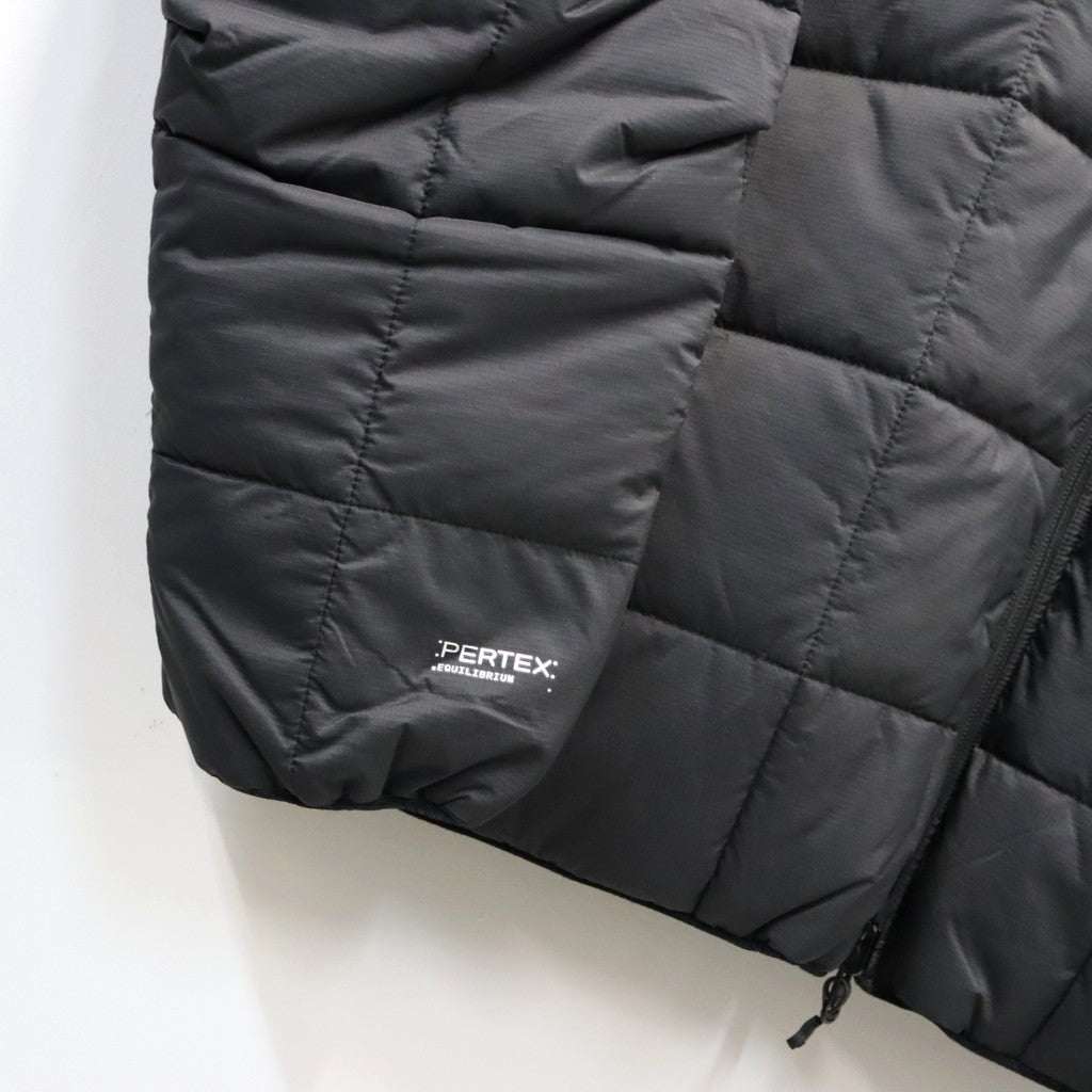 TECH PERTEX REVERSIBLE HIKER CARDIGAN (3M撥水中綿) #BLACK [BW-21026W]