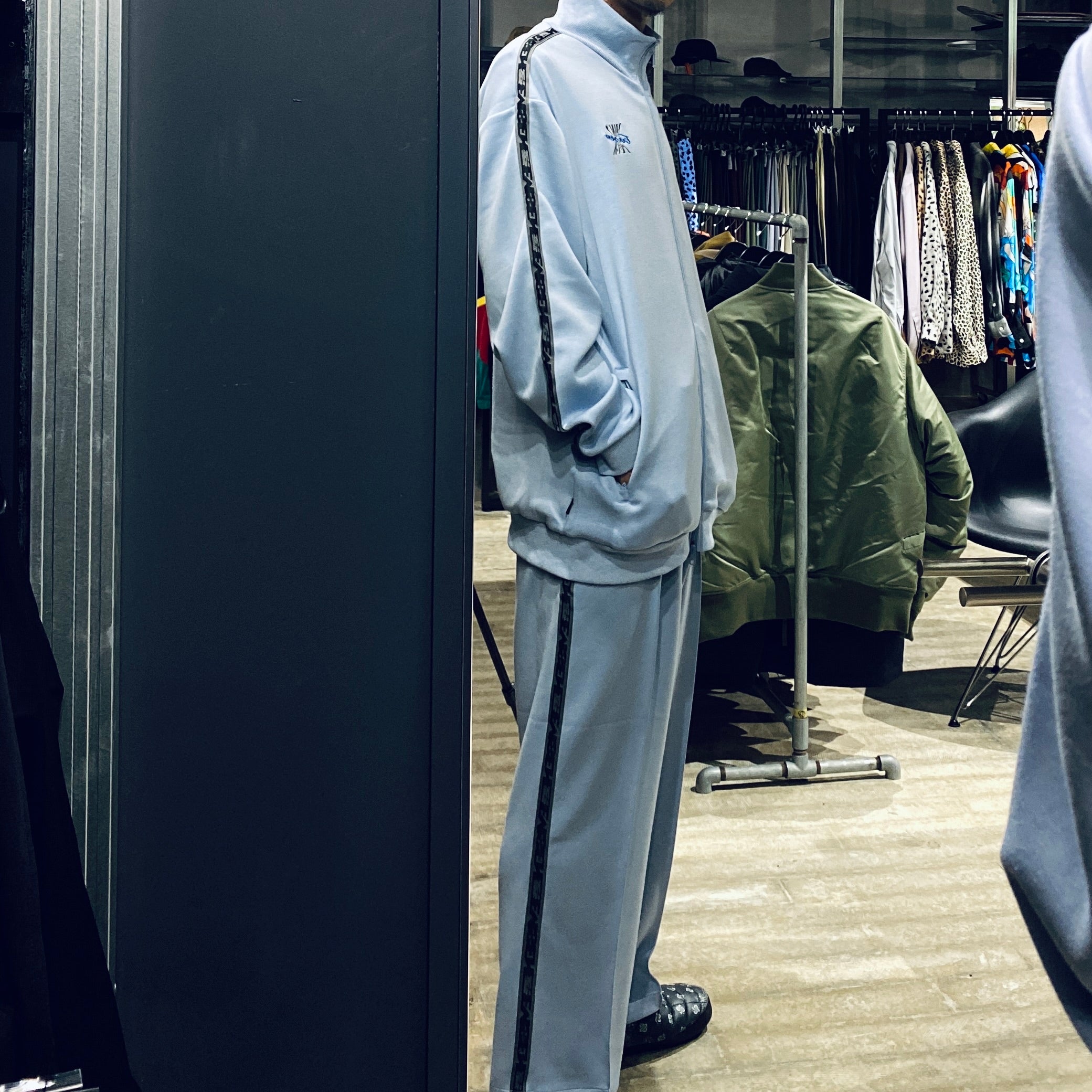 MIND TRACK JACKET #LIGHT BLUE [23FW-JK08]_Evisen Skateboards