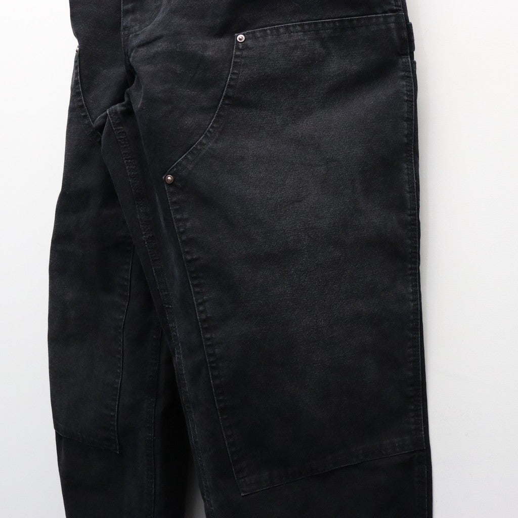 Vintage Washed Double Knee Pants #Black [SD26S-PT04]