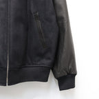 LEATHER VARSITY JACKET (TYPE-1) #BLACK [25FW-WMO-BL12]