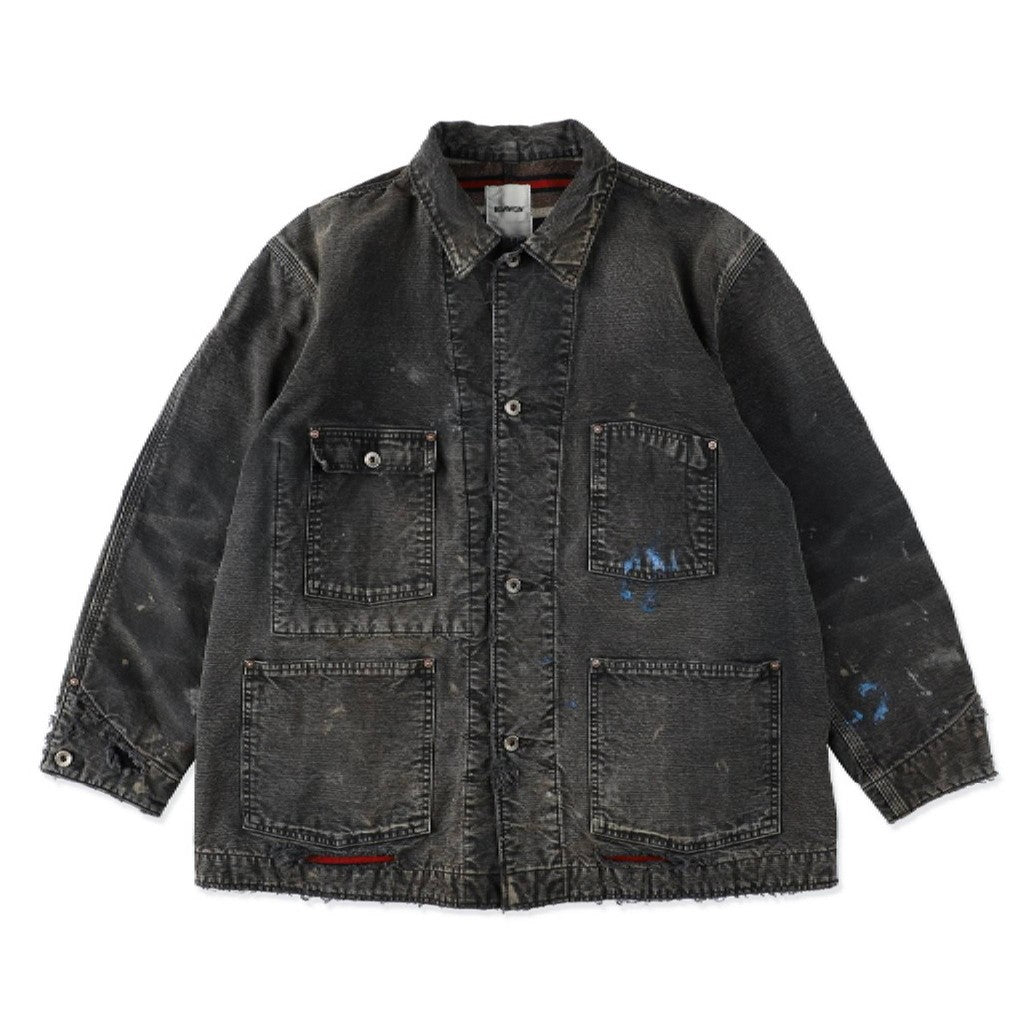 DUCK COVERALL BLANKET LINER AGED #AGED BLACK [BW252-DCBL]