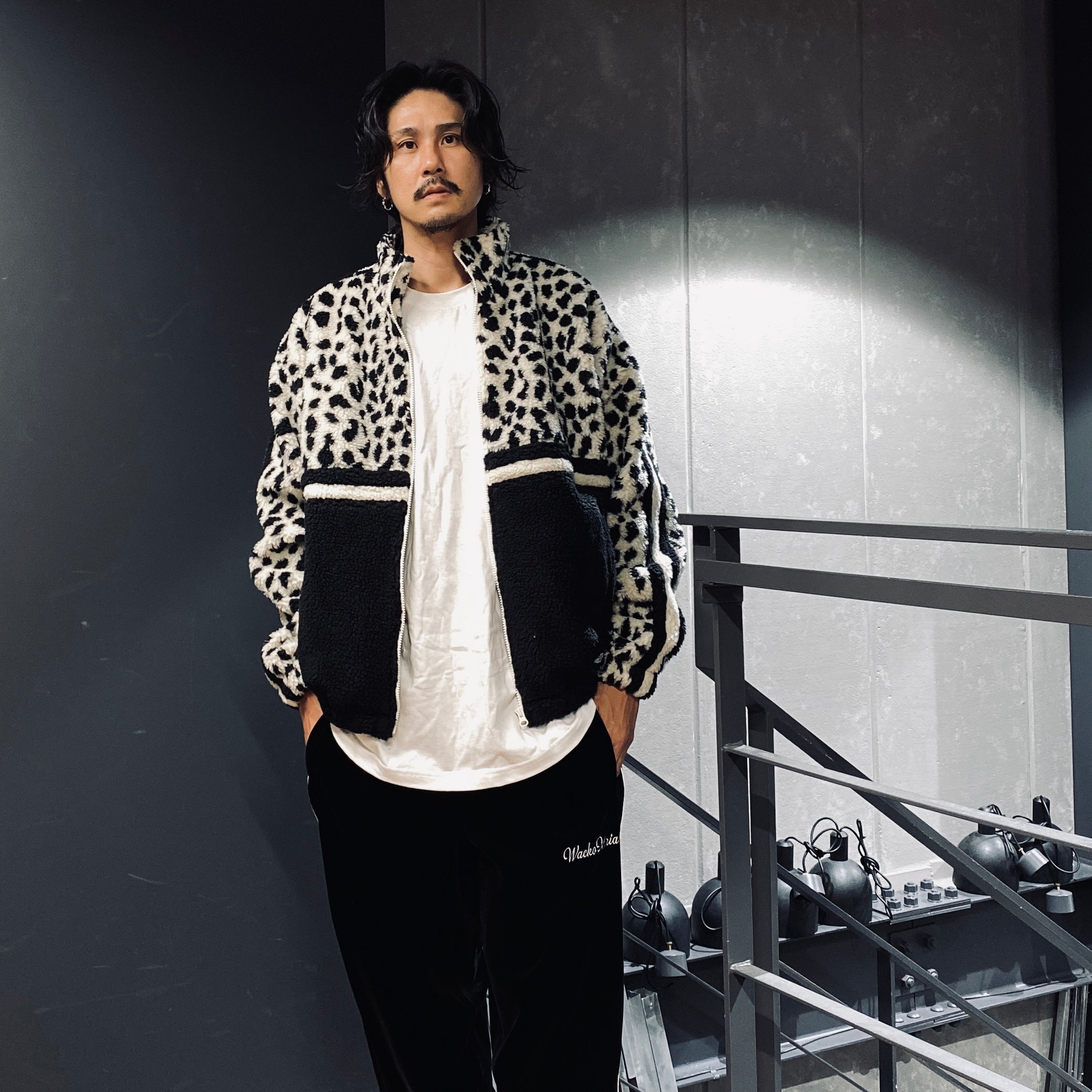 LEOPARD BOA TRACK JACKET #OFFWHITE [23FW-WMO-TJ01]