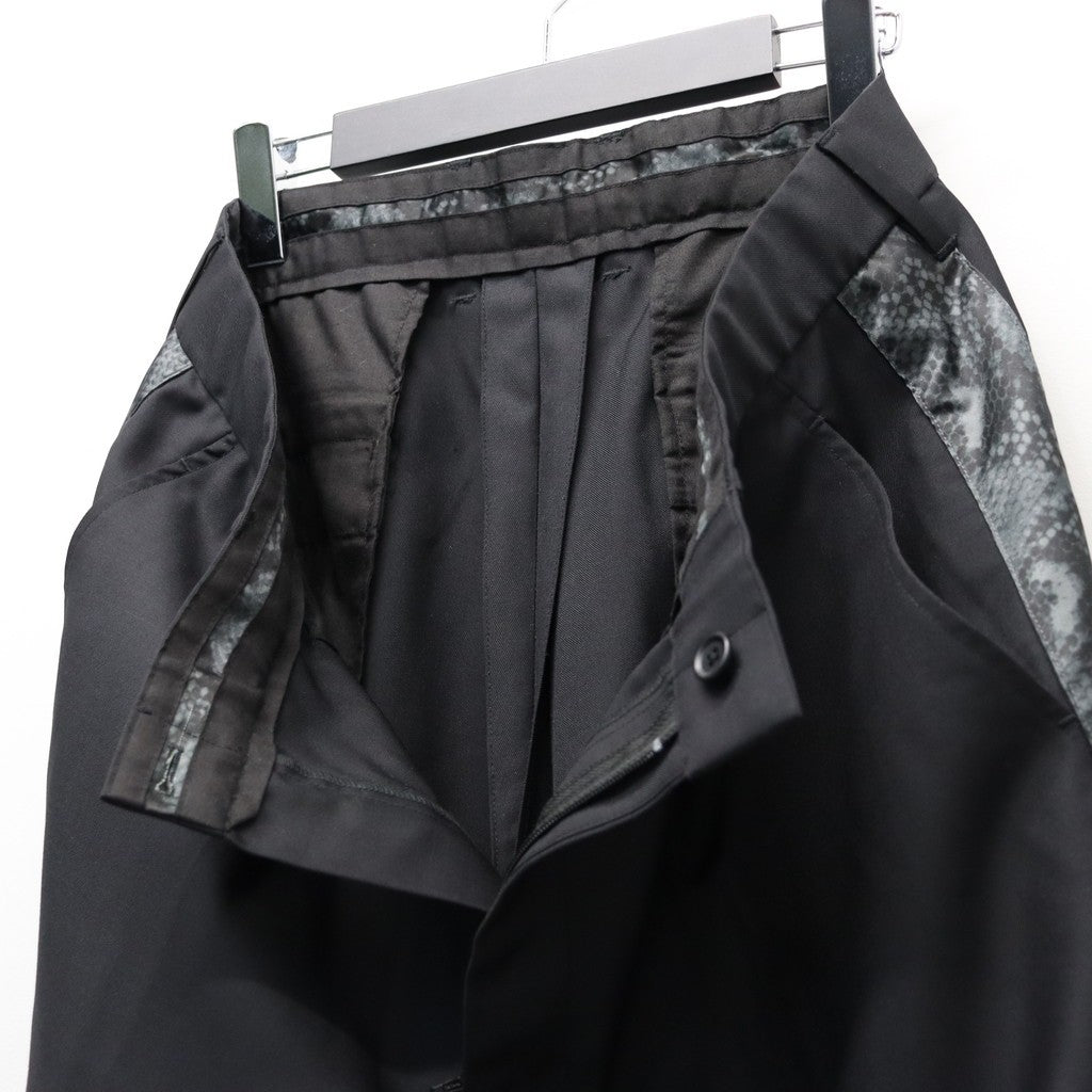 Side line python pants #black [BV-PT2600510]