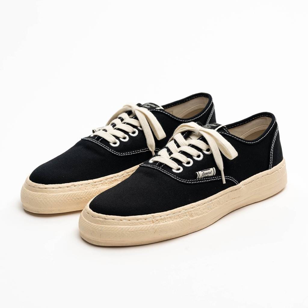 KIEFER / PAST Sole Canvas Low-top Sneaker #BLACK [S16FW702]