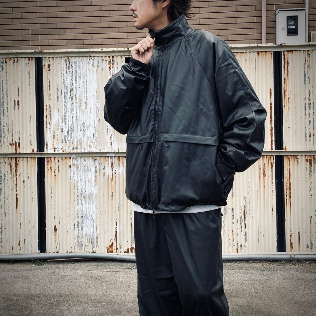 TECH SYNTHETIC SKIN WINDBREAKER JACKET #BLACK [BJ-40025W]