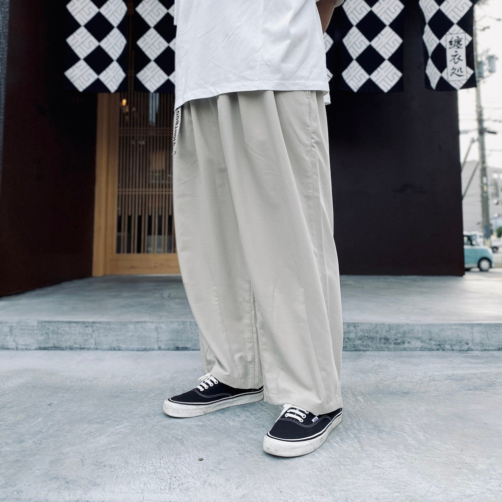 TRO BAGGY SLACKS #Greige [SU26-B09]