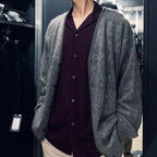 MOHAIR CARDIGAN -TYPE 1- #GRAY [23FW-WMK-KN07]