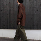 Micro Plaid Open Collar Shirt #Brown [SD26F-SH02]