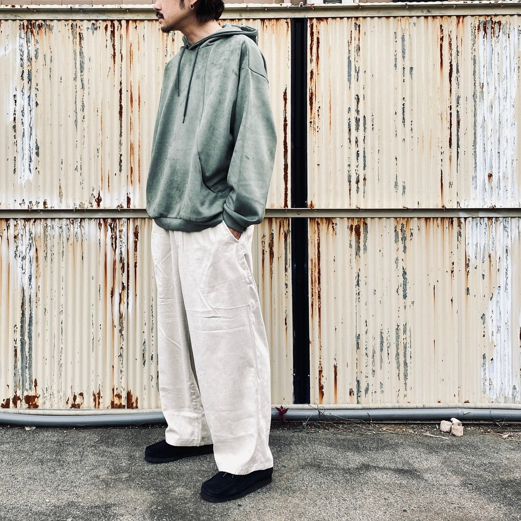 麂皮寬鬆褲 #象牙色 [FW25-B12]