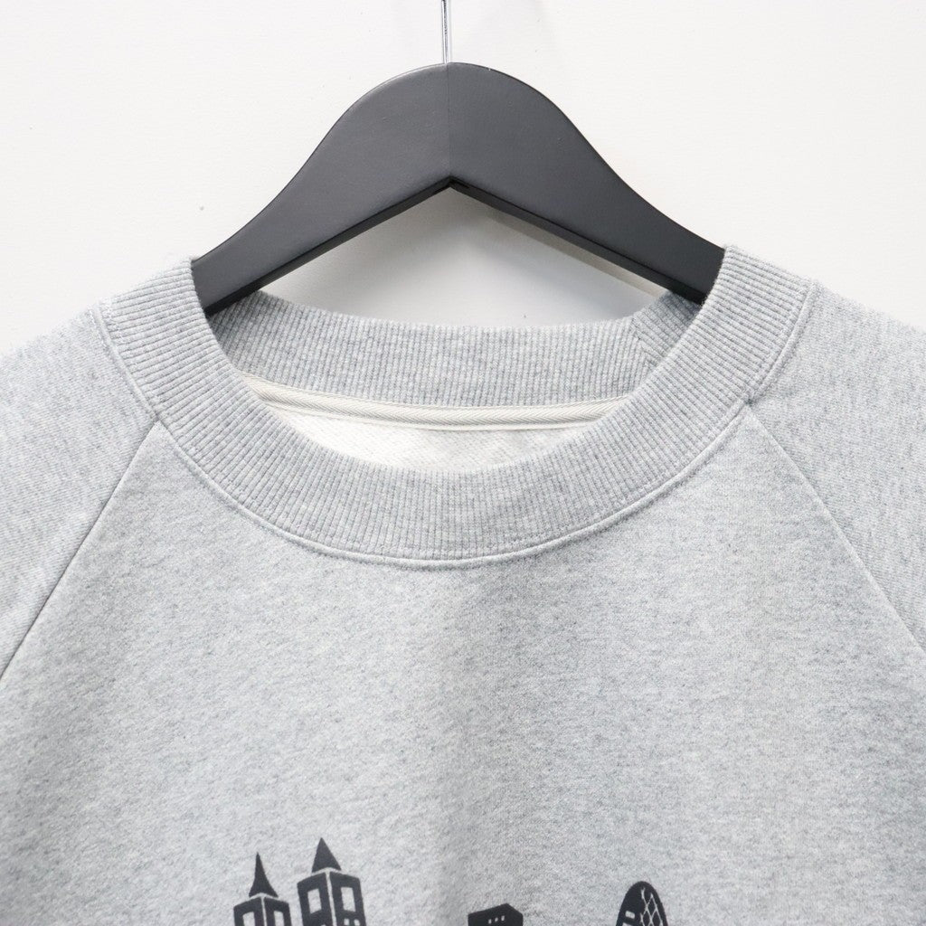 Skyscrapers Sweatshirts #Top Grey [SD26F-CT05]