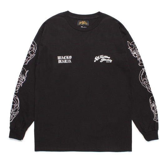 56 TATTOO STUDIO | CREW NECK LONG SLEEVE T-SHIRT #BLACK [56TS-WM-LT02]