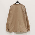 TECH DRAWSTRING L/S TEE #BEIGE [BE-40025]