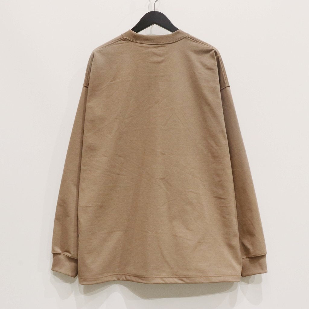 TECH DRAWSTRING L/S TEE #BEIGE [BE-40025]