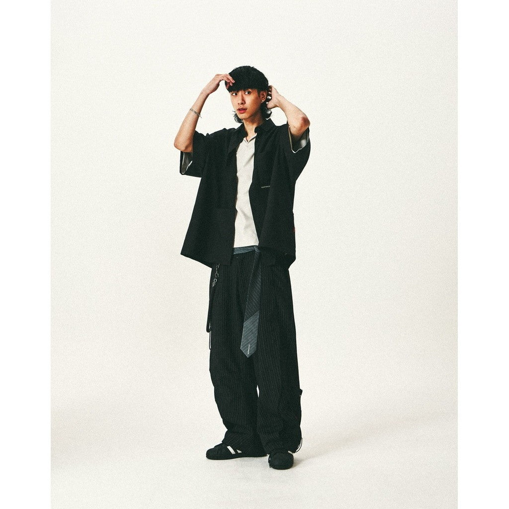 GNV-Z」 SOFTBOX Zip-Split Wide Shirt #SHADOW [GOOPI-25SS-JUN-02